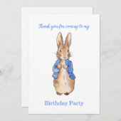 Peter de Konijn Dank je uitnodiging (Voorkant / Achterkant)