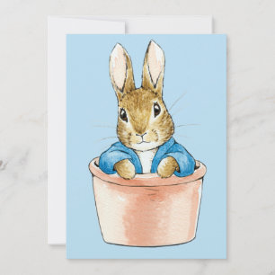 Peter de Konijn die in een Plant zit Bedankkaart