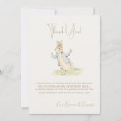 Peter de Konijn Een Konijntje Baby shower Bedankkaart (Voorkant)