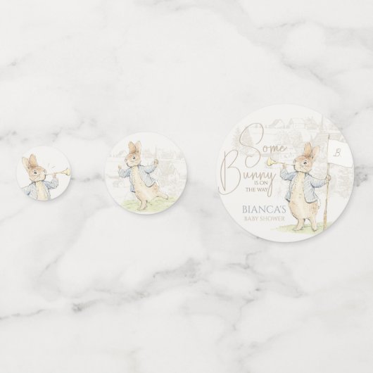 Peter de Konijn Een Konijntje Baby shower Confetti (Voorkanten)