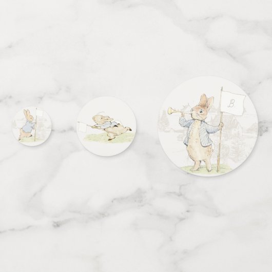 Peter de Konijn Een Konijntje Baby shower Confetti (Achterkanten)