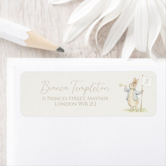 Peter de Konijn Een Konijntje Baby shower Etiket (Insitu)