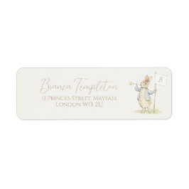 Peter de Konijn Een Konijntje Baby shower Etiket