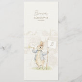 Peter de Konijn Een Konijntje Baby shower Menu (Achterkant)
