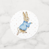 Peter de Konijn en Familie Baby shower Confetti (Kleine voorkant)