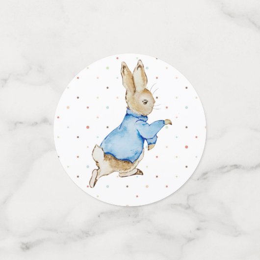 Peter de Konijn en Familie Baby shower Confetti (Kleine voorkant)