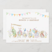 Peter de Konijn en Vrienden Verjaardagsparade Kaart (Voorkant / Achterkant)