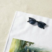 Peter de konijn en zijn tuinschuur strandlaken (In situ)