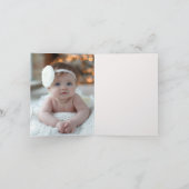 Peter de Konijn Foto Baby shower Dank u Bedankkaart (Binnen)