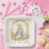  Peter De Konijn Geslacht Onthullen Jongen Meisje Papieren Bordje (Feest)