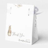 Peter de Konijn Herfst Herfst Winter Baby shower Bedankdoosjes (Achterkant)