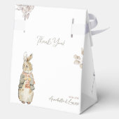 Peter de Konijn Herfst Herfst Winter Baby shower Bedankdoosjes (Achterkant)