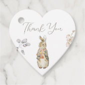 Peter de Konijn Herfst Herfst Winter Baby shower Bedankjes Labels (Voorkant)