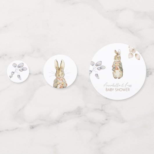 Peter de Konijn Herfst Herfst Winter Baby shower Confetti (Voorkanten)