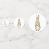 Peter de Konijn Herfst Herfst Winter Baby shower Confetti (Achterkanten)