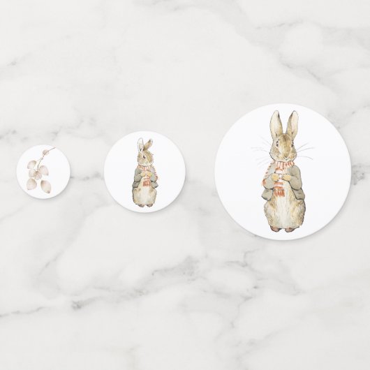 Peter de Konijn Herfst Herfst Winter Baby shower Confetti (Achterkanten)