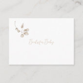 Peter de Konijn Herfst Herfst Winter Baby shower Informatiekaartje (Achterkant)