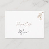 Peter de Konijn Herfst Herfst Winter Baby shower Informatiekaartje (Achterkant)