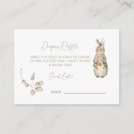 Peter de Konijn Herfst Herfst Winter Baby shower Informatiekaartje