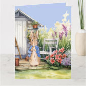 Peter de konijn in zijn tuin kaart (Voorkant)