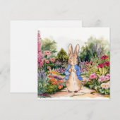 Peter de konijn in zijn tuin kaart (Voorkant / Achterkant)