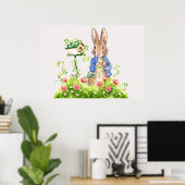 Peter de Konijn in zijn tuin Poster (Thuiskantoor)