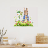 Peter de Konijn in zijn tuin Poster (Keuken)