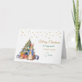 Peter de Konijn Kerstboom Vrolijk Kerstfeest Feestdagen Kaart (Voorkant)