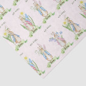 Peter de Konijn Lente Bloeit Paas Baby shower Tissuepapier (Detail)