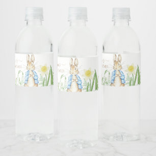 Peter de Konijn Lente Bloeit Paas Baby shower Waterfles Etiket