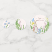 Peter de Konijn Lente Bloeit Roze Baby shower Confetti (Voorkanten)