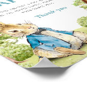 Peter De Konijn Luier Raffle Baby shower Spel Poster (Hoek)