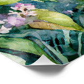 Peter de Konijn met waterverf seringen Perfect Poster (Hoek)