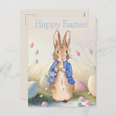 Peter de Konijn Paashaas Konijn Feestdagenkaart (Voorkant / Achterkant)