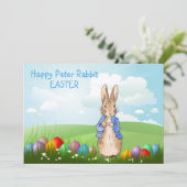 Peter de Konijn Paashaas Konijn Feestdagenkaart (Staand voorkant)