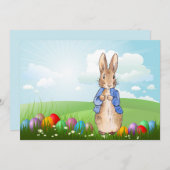 Peter de Konijn Paashaas Konijn Feestdagenkaart (Voorkant / Achterkant)