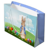 Peter de Konijn Paashaas Konijn Groot Cadeauzakje (Achterkant Gekanteld)