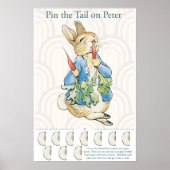 Peter de Konijn Pin de Staart op het Konijnenspel Poster (Voorkant)