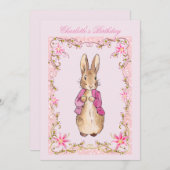 Peter de Konijn Roze jas   Kaart (Voorkant / Achterkant)