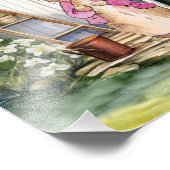 Peter de Konijn Roze Jas Tuinschuur Foto Afdruk (Hoek)