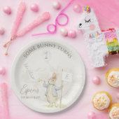 Peter de Konijn Soe Bunny 1e verjaardag Papieren Bordje (Feest)