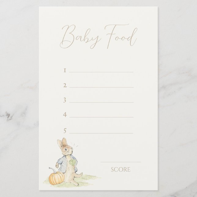 Peter de Konijn Sommige Konijnengok Baby Food Game (Voorkant)