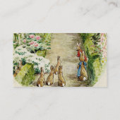 Peter de Konijn Tuin Baby shower Luier Raffle Informatiekaartje (Achterkant)