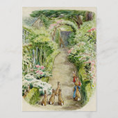 Peter de Konijn Tuin Baby shower Menu (Achterkant)