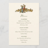 Peter de Konijn Tuin Baby shower Menu (Voorkant)