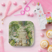 Peter de Konijn Tuin Baby shower Papieren Bordje (Feest)