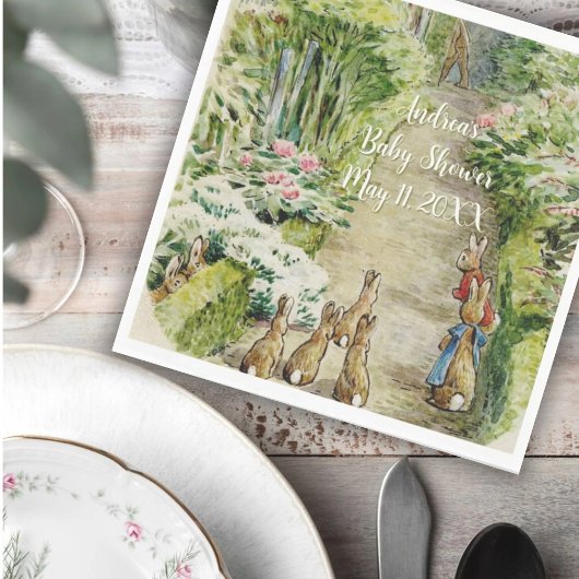 Peter de Konijn Tuin Baby shower Servet