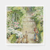 Peter de Konijn Tuin Baby shower Servet (Voorkant)