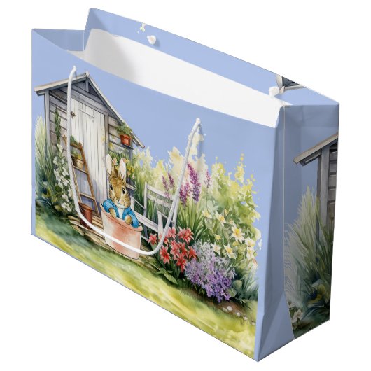 Peter de Konijn Tuinschuur Groot Cadeauzakje (Voorkant Gekanteld)