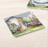 Peter de Konijn Tuinschuur Kartonnen Onderzetters (Schuin)